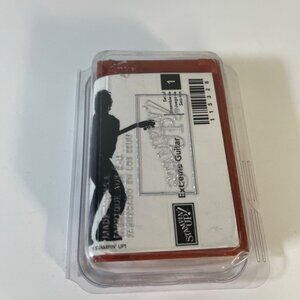 Stampin Up Extreme Guitar Stamp Wood Mounted Rubber